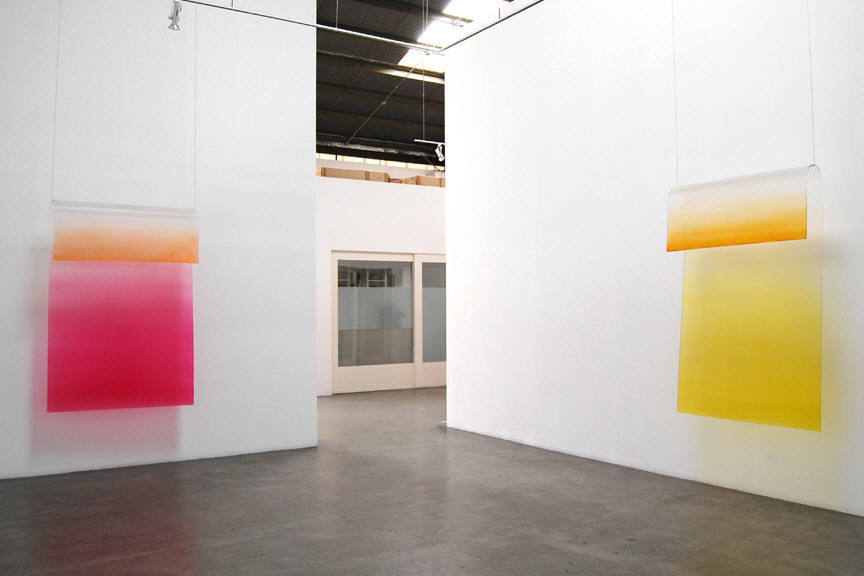 Artist: Craig Kauffman, Title: Installation view of Untitled, 1969 - click to close window