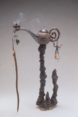 Artist: Adrian Saxe, Title: Hi-Fibre Crucible of Courage Magic Lamp, 1997 - click for larger image