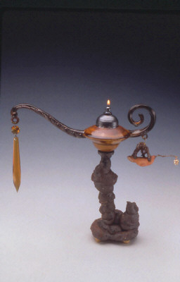 Artist: Adrian Saxe, Title: Hi-Fibre Fiery Wall of Protection Magic Lamp, 1997 - click for larger image