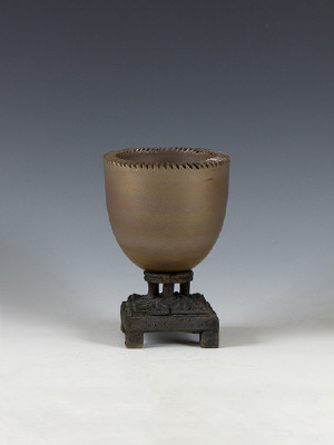 Artist: Adrian Saxe, Title: Untitled Mortar Bowl with Stand, 1981 - click for larger image