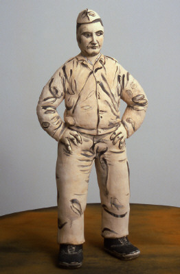 Artist: Akio Takamori, Title: Young soldier , 2001 - click for larger image