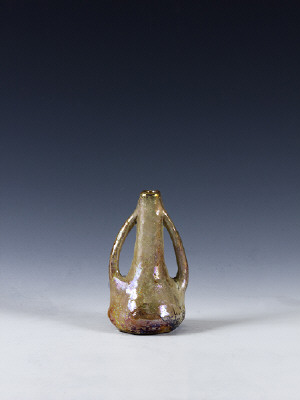 Artist: Beatrice Wood, Title: Double-Handled Gold Lustre Vase, c. 1970 - click for larger image
