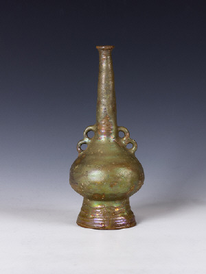 Artist: Beatrice Wood, Title: Early Four Handled Tall Neck Vessel, c. 1970s - click for larger image