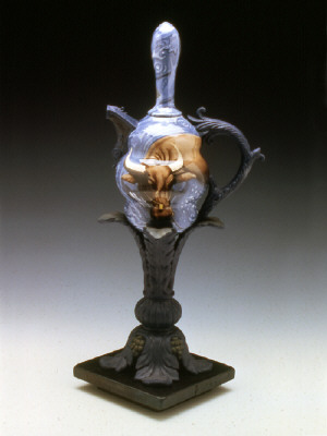 Artist: Cindy Kolodziejski, Title: Balance Teapot, 1998 (View 2) - click for larger image