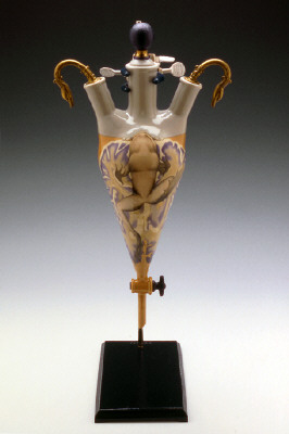 Artist: Cindy Kolodziejski, Title: Crane Necked Separatory Funnel, 2002 - click for larger image