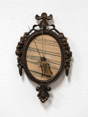 Artist: Cindy Kolodziejski, Title: Cricket on the Wall, 2011 - click for larger image