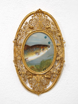 Artist: Cindy Kolodziejski, Title: Fish Portrait 1, 2011 - click for larger image