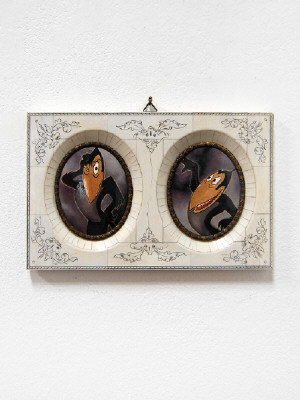 Artist: Cindy Kolodziejski, Title: Heckle and Jekyll, 2011 - click for larger image