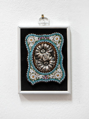 Artist: Cindy Kolodziejski, Title: Silver Flowers, 2011 - click for larger image