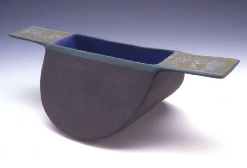 Artist: Elizabeth Fritsch, Title: Rocking Bowl - Moon Pocket, 2002  - click for larger image
