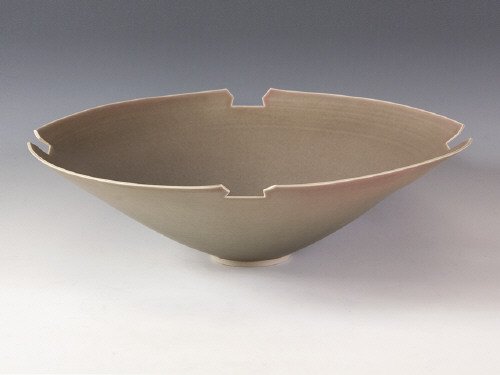Artist: Elsa Rady, Title: Untitled Large Bowl with Cut Edge, 1980 - click for larger image