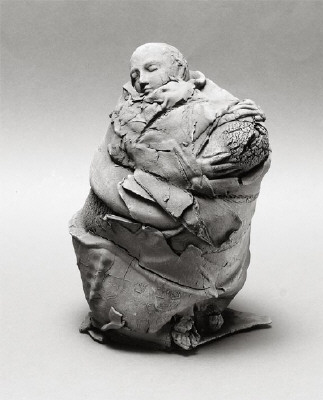 Artist: Georges Jeanclos, Title: Urne avec Figure, 1983 - click for larger image