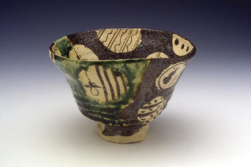 Artist: Goro Suzuki, Title: Oribe Teabowl, 1999 - click for larger image