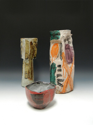 Artist:  Installation View, Title: Ken Price, Peter Voulkos, and John Mason - click for larger image