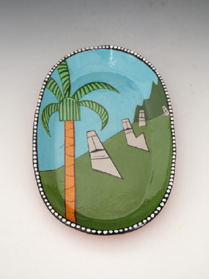 Artist: Ken Price, Title: Easter Island Plate, 1977 - click for larger image