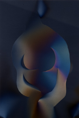 Artist: Larry Bell, Title: POJ #15 (Joan as the Odilesque), 2010 - click for larger image