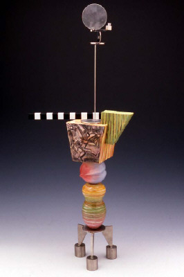 Artist: Peter Shire, Title: Mini Stack: Hammer'n Angel, 2004 - click for larger image