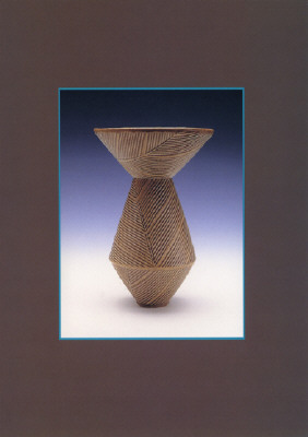 Artist: Susan Shutt Wulfeck, Title: Announcement Card for Susan Wulfeck: New Vessels Exhibition, January 3, 1999 - February 3, 1999. - click for larger image