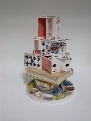 Artist: Richard Shaw, Title: Artist's House of Cards, view B, 2003 - click for larger image