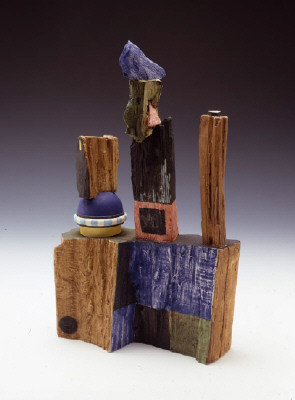 Artist: Robert Hudson, Title: Three Stick Teapot, 2000 - click for larger image
