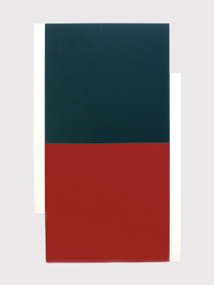 Artist: Scot Heywood, Title: Poles White, Black, Red, 2012  - click for larger image