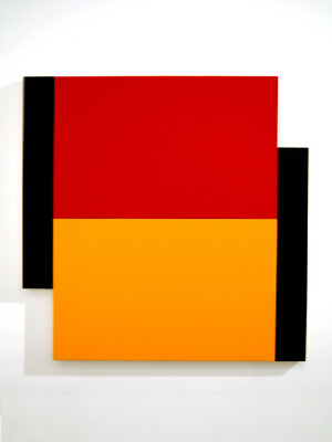 Artist: Scot Heywood, Title: Two Poles, Red, Yellow, Blue, 2011 - click for larger image