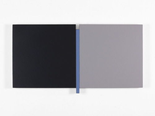 Artist: Scot Heywood, Title: Un Deux Trois Black, Blue, Gray, 2006 - click for larger image