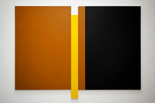 Artist: Scot Heywood, Title: Untitled Sienna, Yellow, Black, 2009 - click for larger image