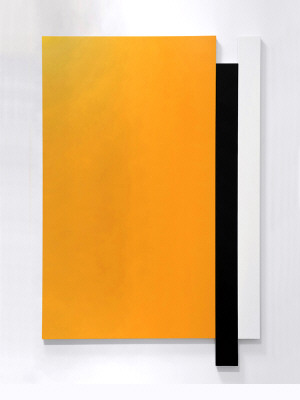 Artist: Scot Heywood, Title: Untitled Yellow, Umber, White, 2009 - click for larger image