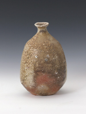 Artist: Sugimoto Sadamitsu, Title: Shigaraki Flower Vase (view 1), N.D. - click for larger image