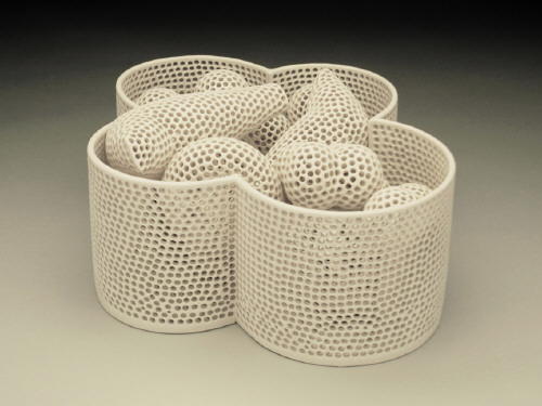Artist: Tony Marsh, Title: Perforated Vessel Series / Vessel & Contents, 2009 - click for larger image